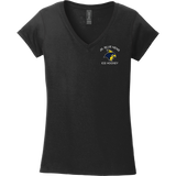 Delaware Jr. Blue Hens Softstyle Ladies Fit V-Neck T-Shirt