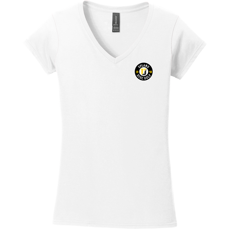 Upland Disc Golf Softstyle Ladies Fit V-Neck T-Shirt