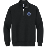 NYC Hockey Club Youth NuBlend 1/4-Zip Cadet Collar Sweatshirt