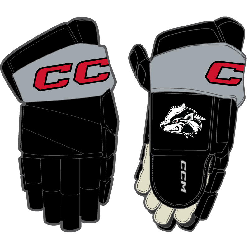 Allegheny Badgers CCM 85C Custom Gloves Junior