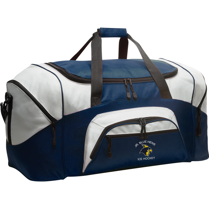 Delaware Jr. Blue Hens Standard Colorblock Sport Duffel