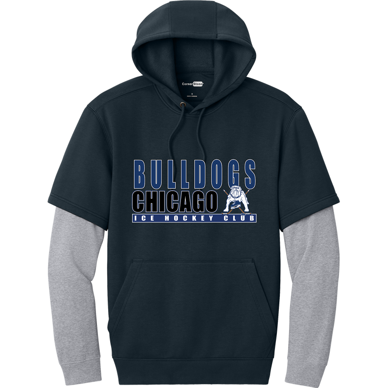 Chicago Bulldogs Tough Fleece Layered Hoodie