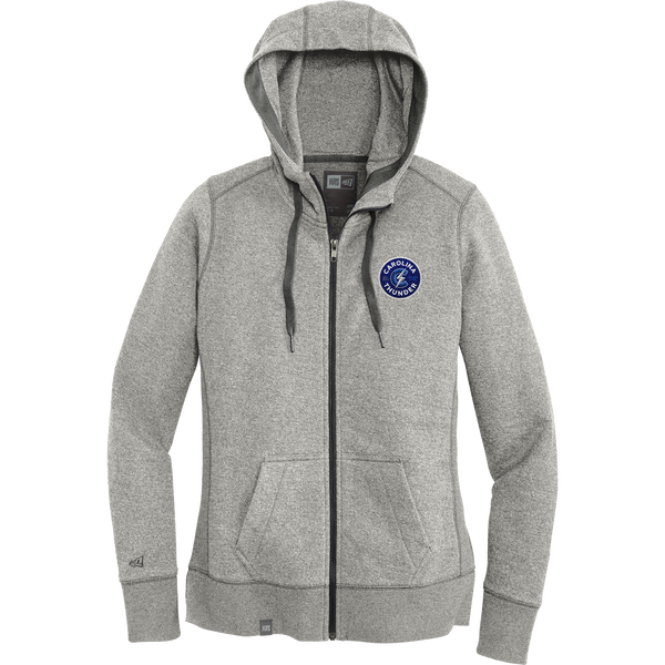 Carolina Thunder New Era Ladies French Terry Full-Zip Hoodie