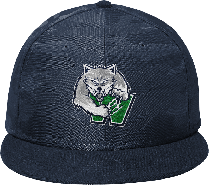 Woodbridge Wolfpack New Era Camo Flat Bill Snapback Cap