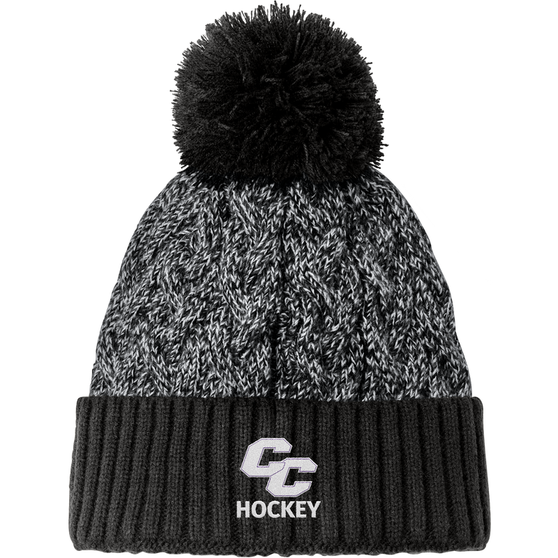 Curry College New Era Marled Knit Pom Beanie