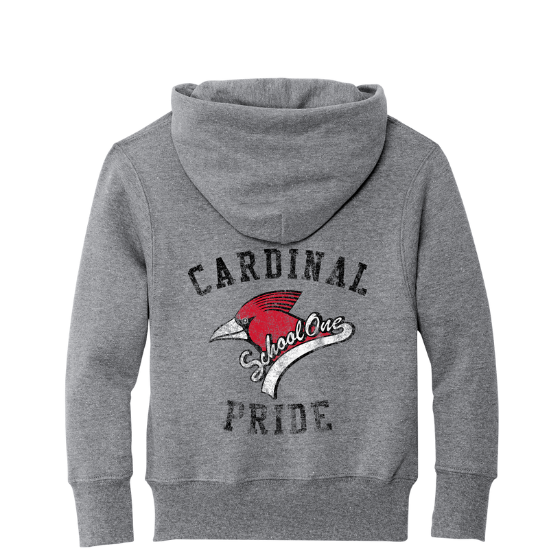 School One Elementary Youth 'Vintage' Fleece Pullover Hooded Sweatshirt