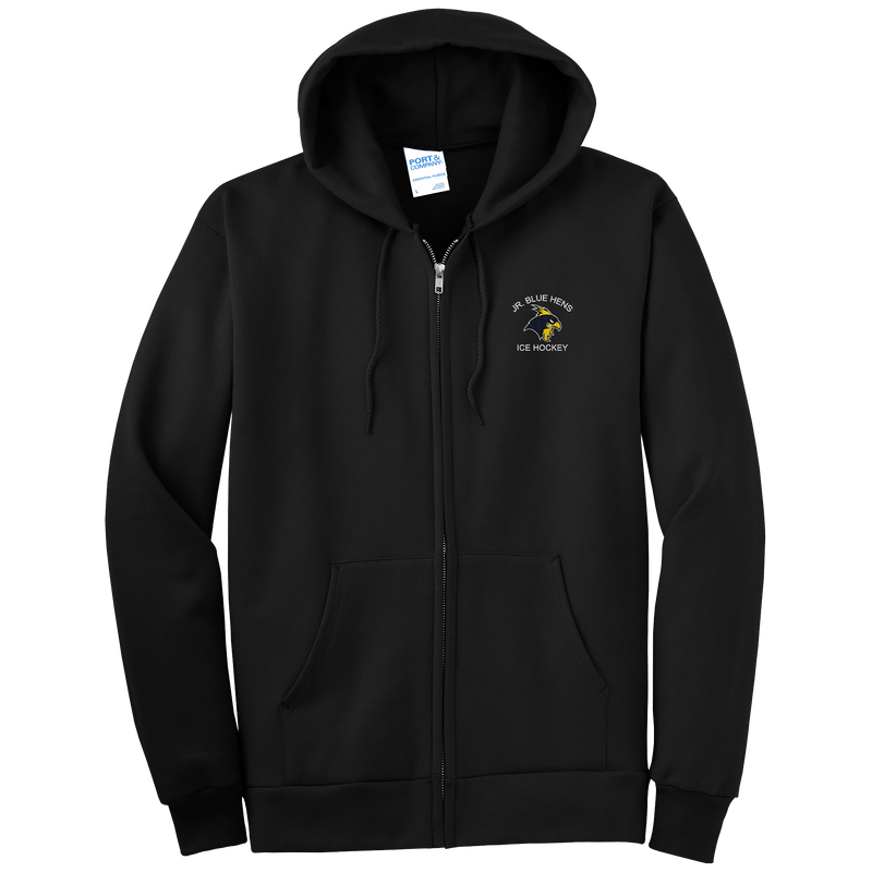 Delaware Jr. Blue Hens Tall Essential Fleece Full-Zip Hooded Sweatshirt