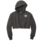 Mount Clemens Skating Women's Reverse Weave Hooded Cropped Sweatshirt